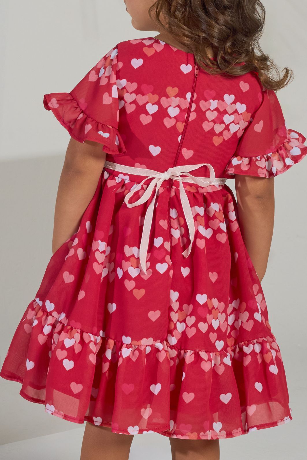 Vestido estampa corações