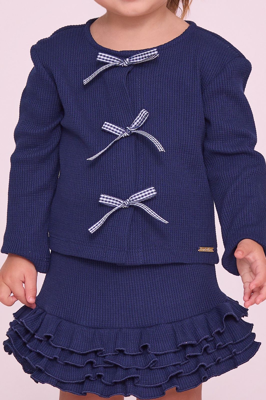 Conjunto Cardigan E Saia De Tricot Conjunto Cardigan E Saia De Tricot