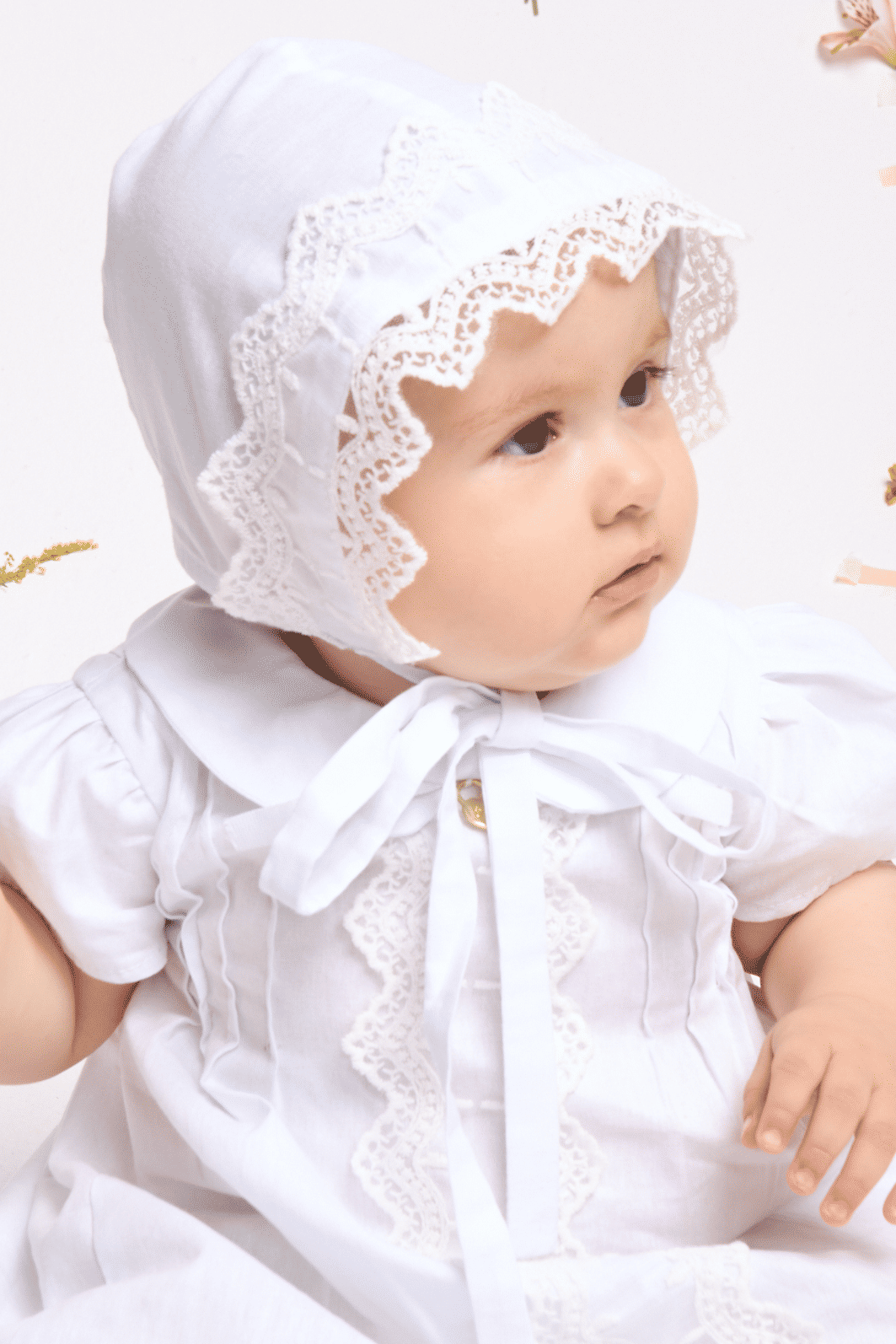 Vestido e touca para batizado Vestido e touca para batizado