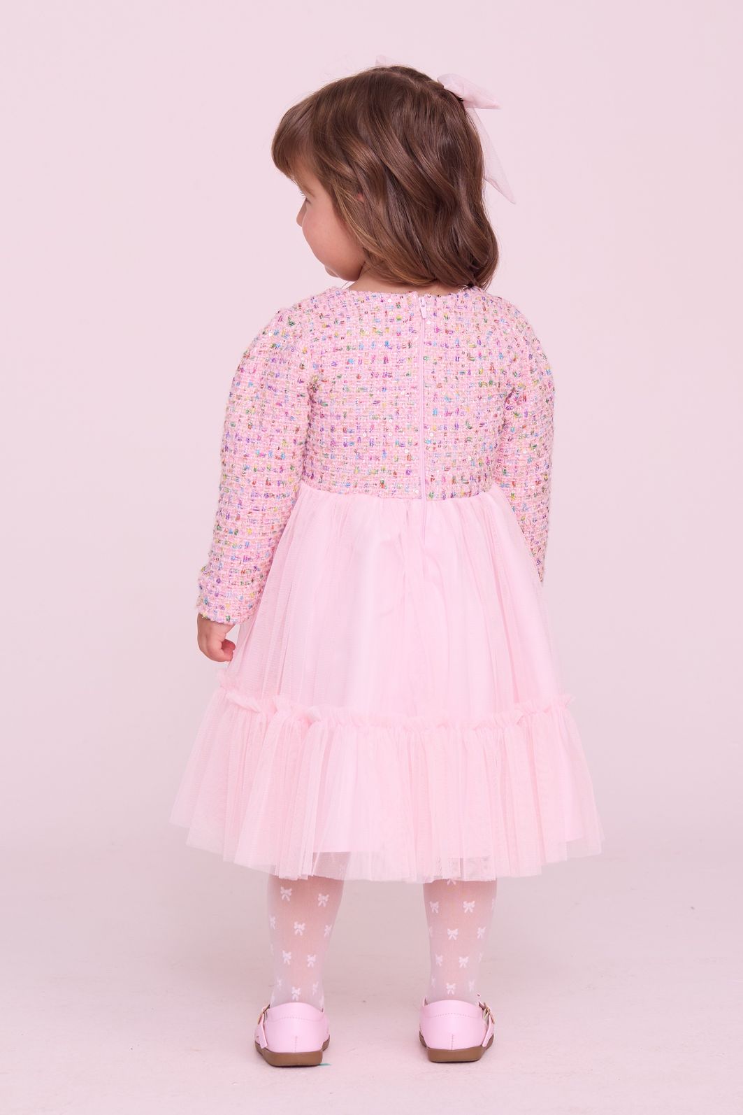 Vestido De Tweed E Tule Vestido De Tweed E Tule