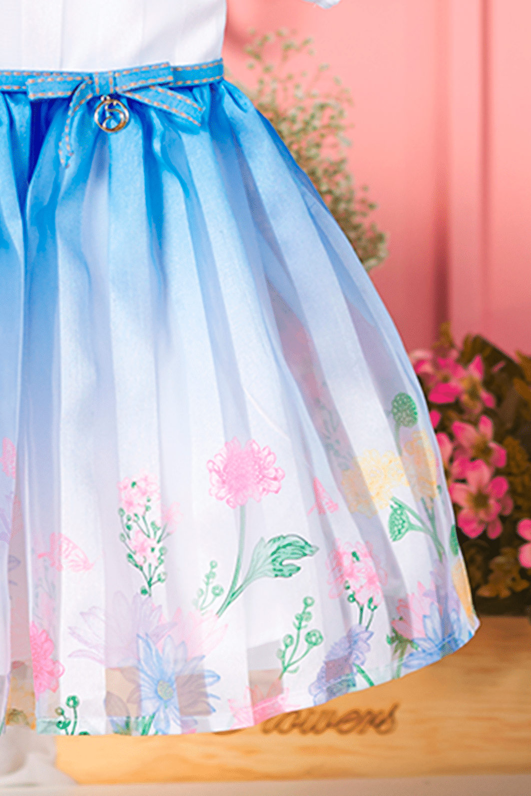 Vestido de organza floral Vestido de organza floral