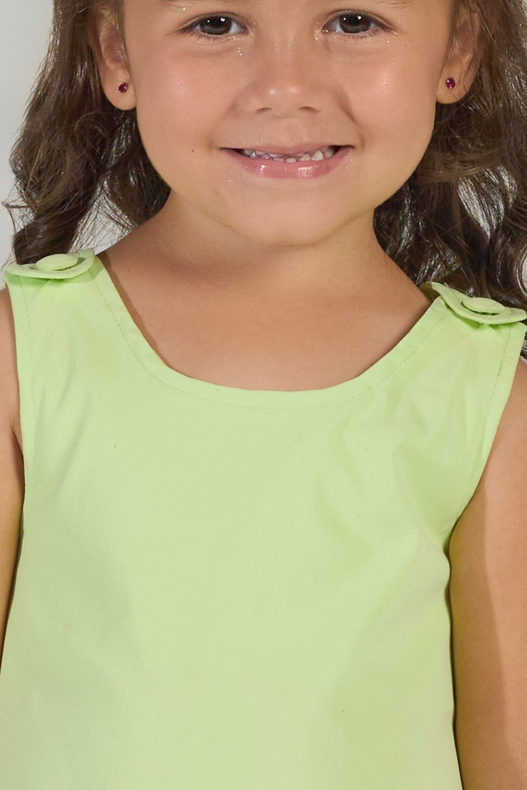 Salopete com bolsos de coração