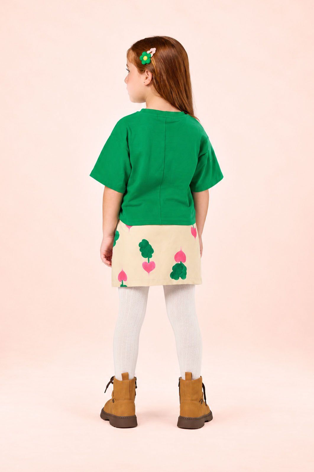 Conjunto T'Shirt Com Silk E Saia Estampada Conjunto T'Shirt Com Silk E Saia Estampada