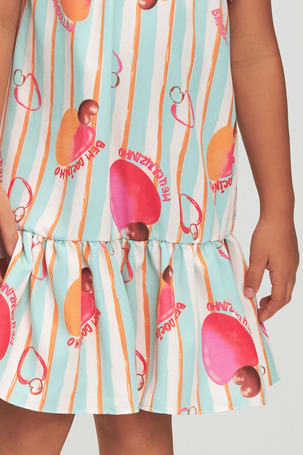 Vestido estampa de caju