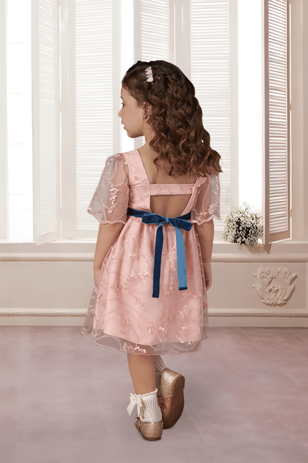Vestido de tule bordado Vestido de tule bordado