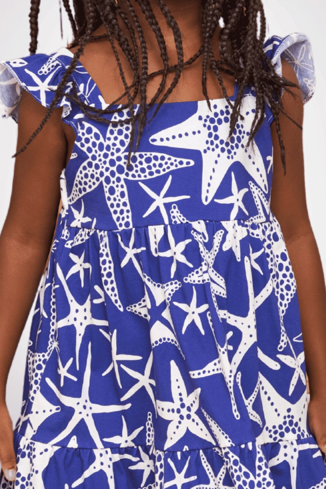 Vestido de malha estampa estrela-do-mar Vestido de malha estampa estrela-do-mar