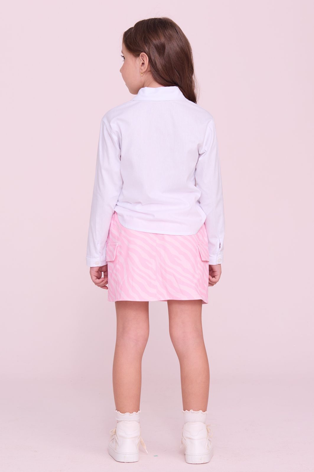 Camisa De Tricoline Com Laços E Strass Camisa De Tricoline Com Laços E Strass