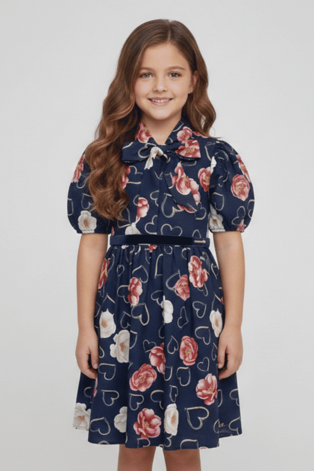 Vestido com estampa de flor Vestido com estampa de flor