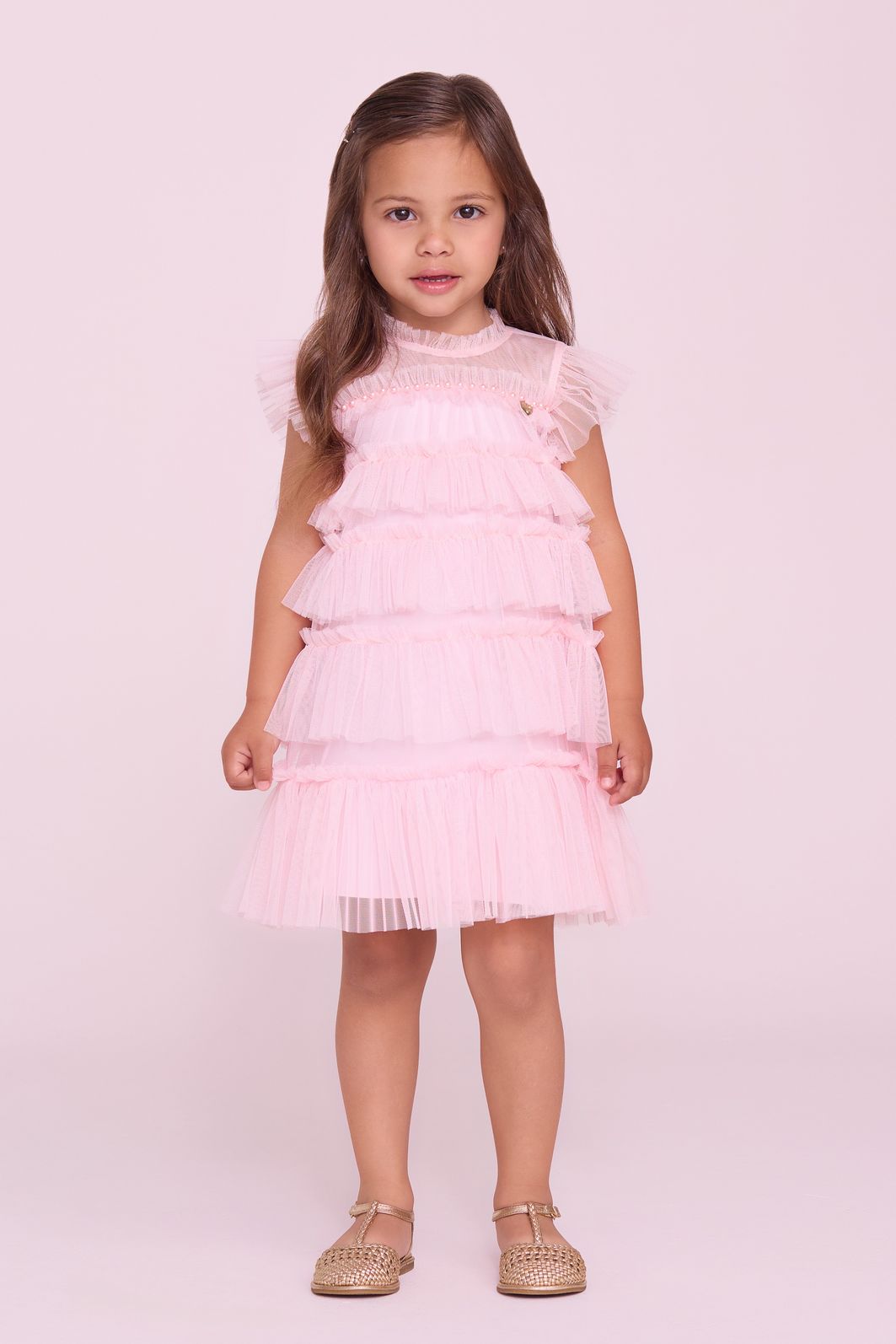 Vestido De Tule Com Pérolas Vestido De Tule Com Pérolas