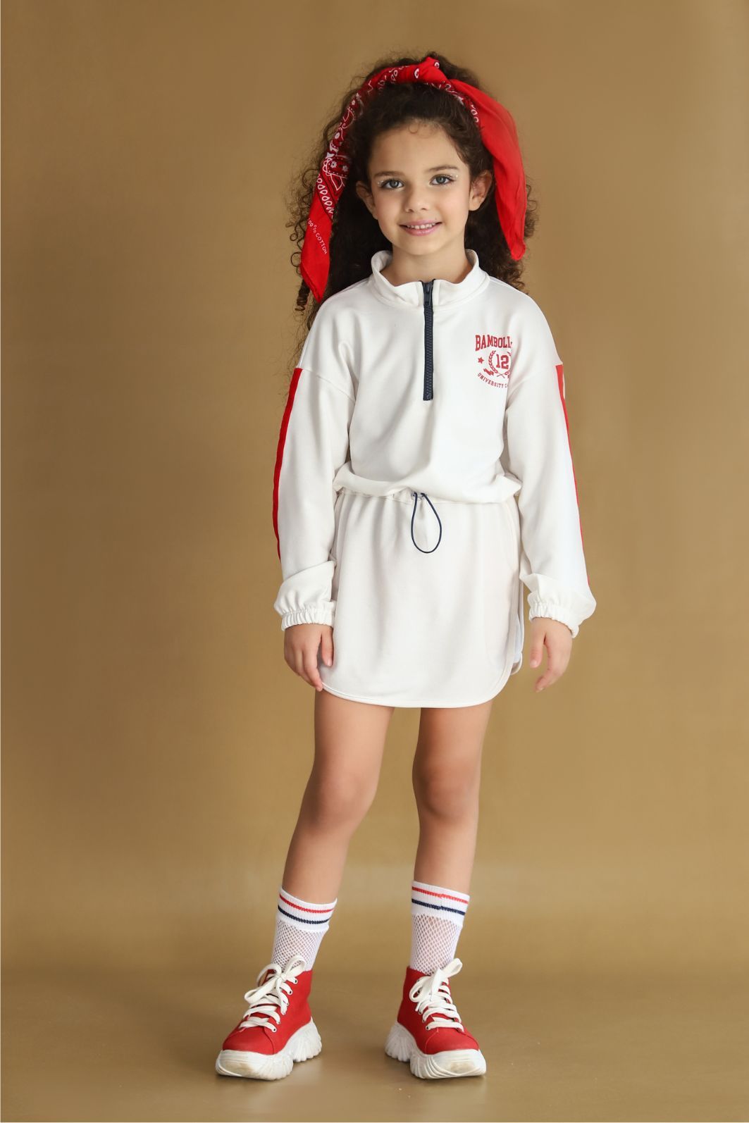 Vestido esportivo com silk frente/costas