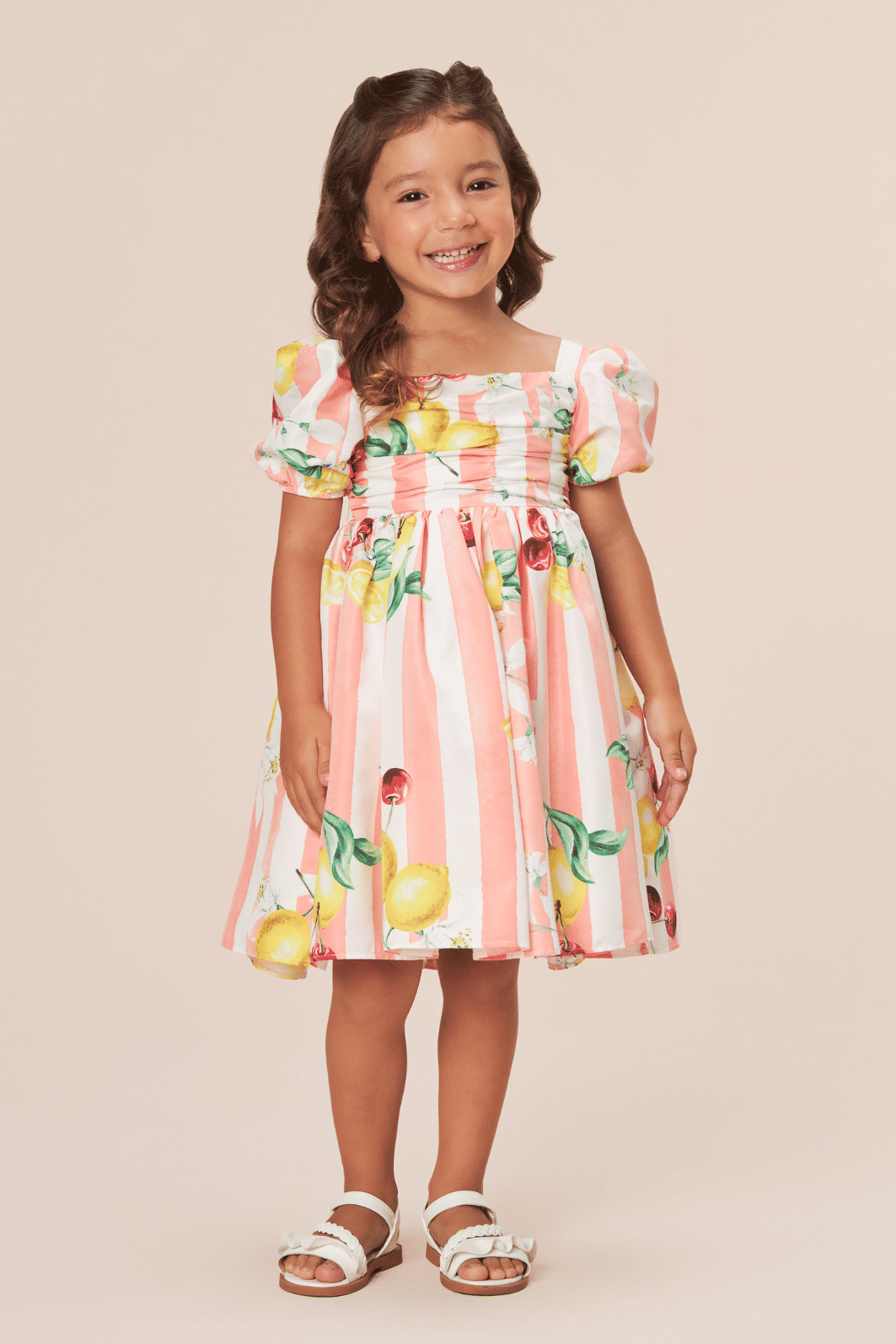 Vestido com estampa de limões Vestido com estampa de limões