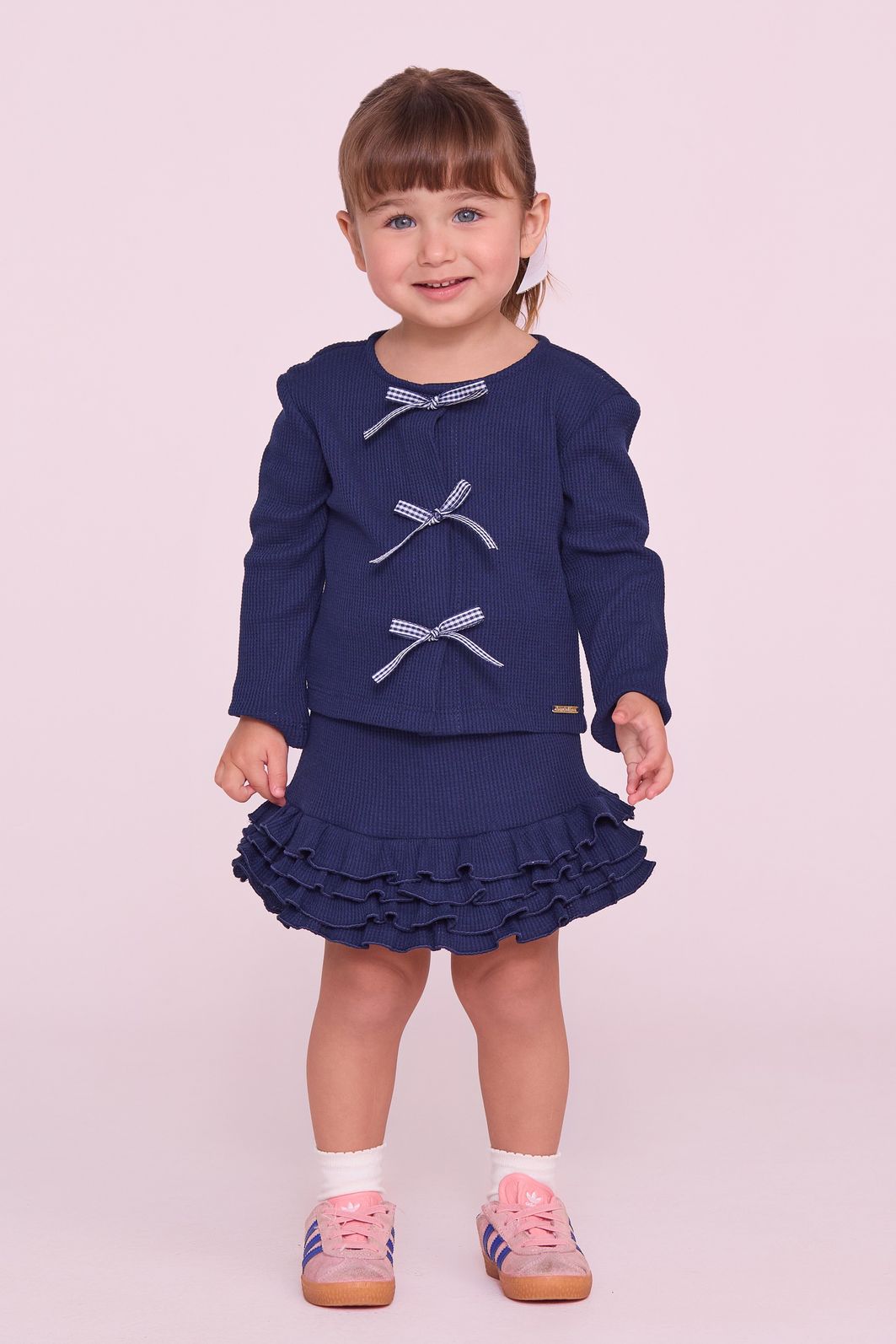 Conjunto Cardigan E Saia De Tricot Conjunto Cardigan E Saia De Tricot
