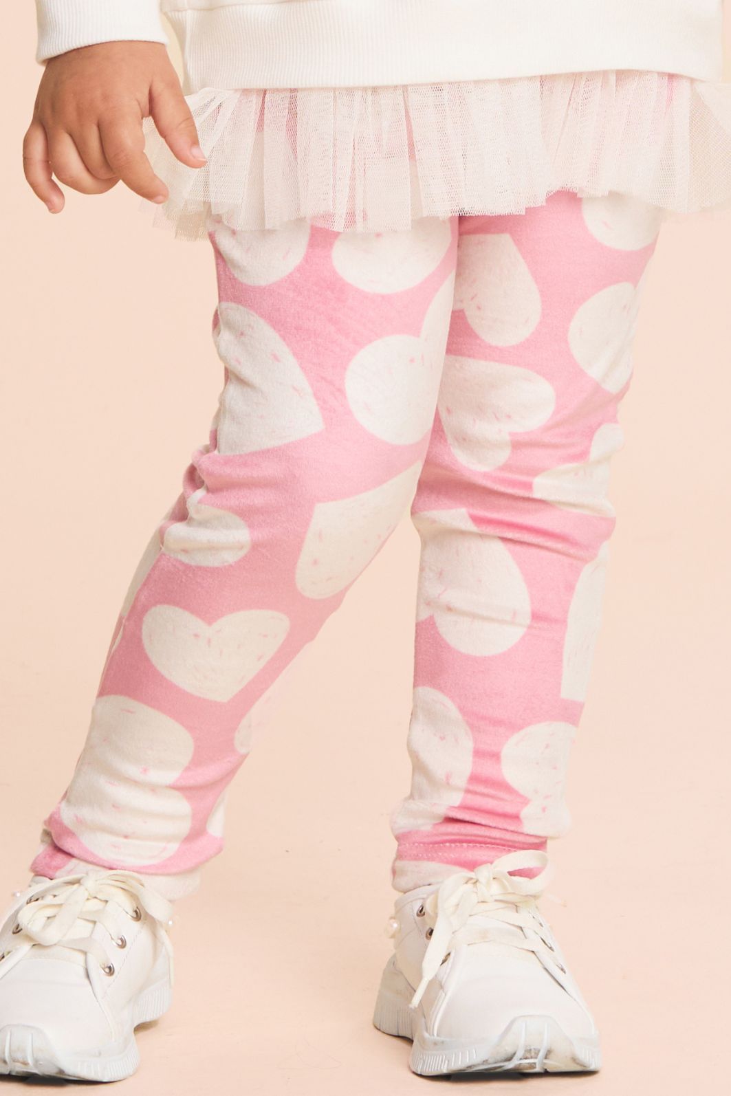 Conjunto moletom e legging de corações Conjunto moletom e legging de corações