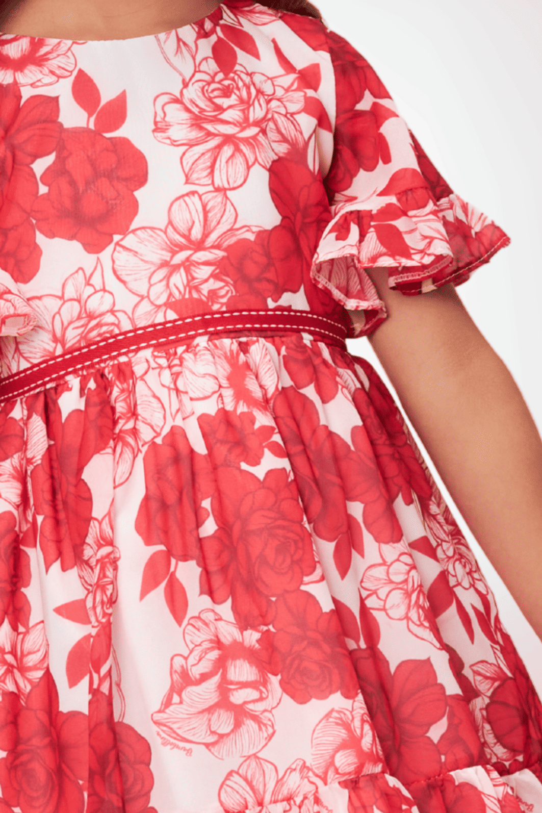 Vestido estampado vermelho Vestido estampado vermelho