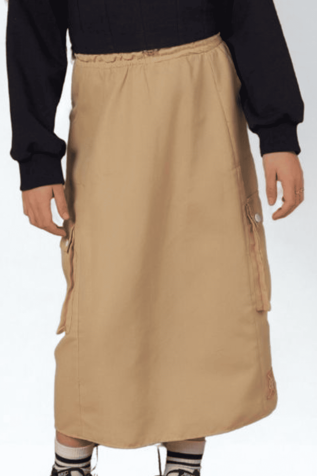 Saia longa com bolsos cargo Saia longa com bolsos cargo