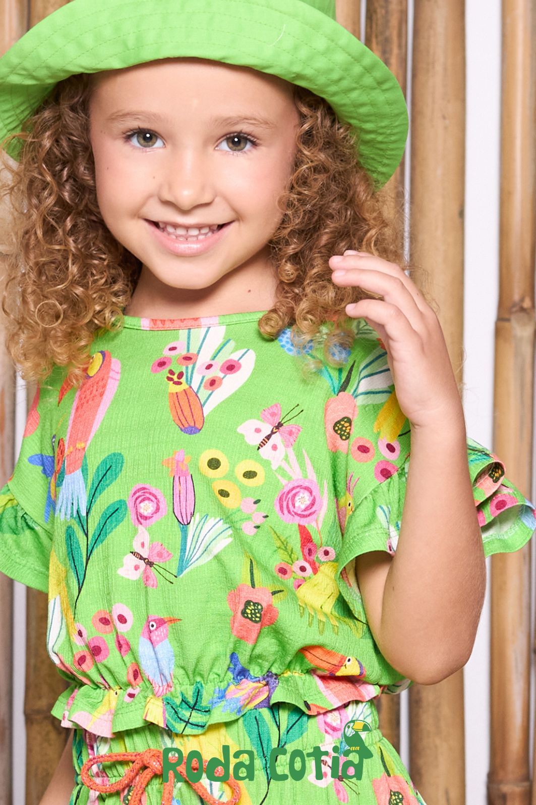 Conjunto estampa beija-flores Conjunto estampa beija-flores