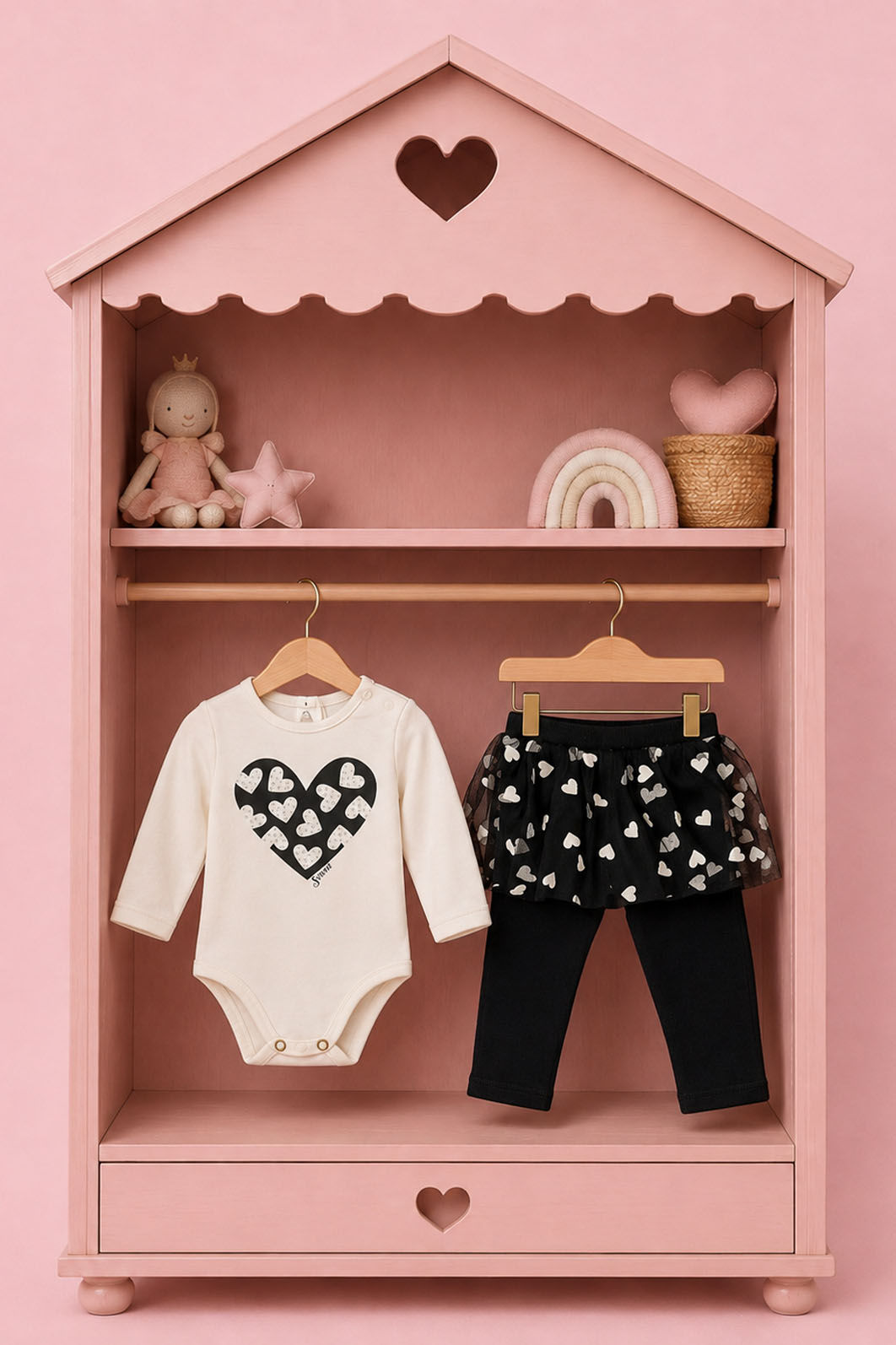 Conjunto Body Com Silk e Legging Com Babado De Tule Conjunto Body Com Silk e Legging Com Babado De Tule