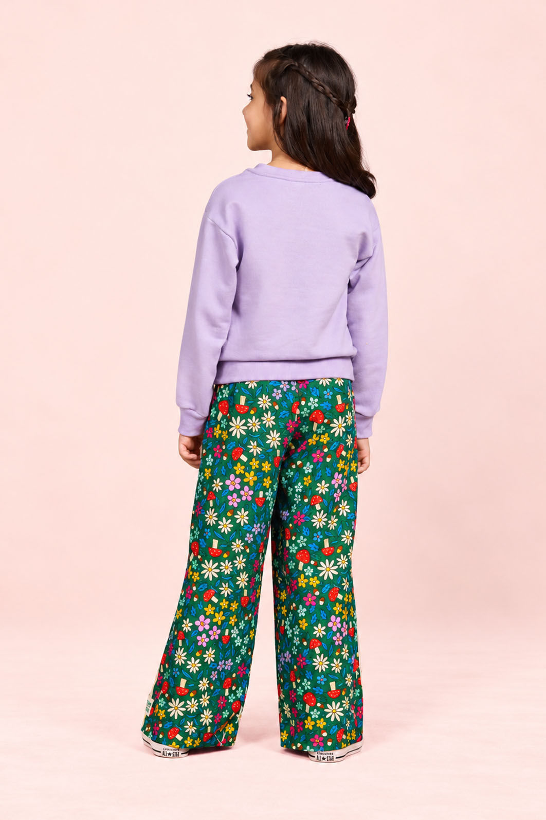 Blusa Moletom Com Bordado De Cogumelo Blusa Moletom Com Bordado De Cogumelo