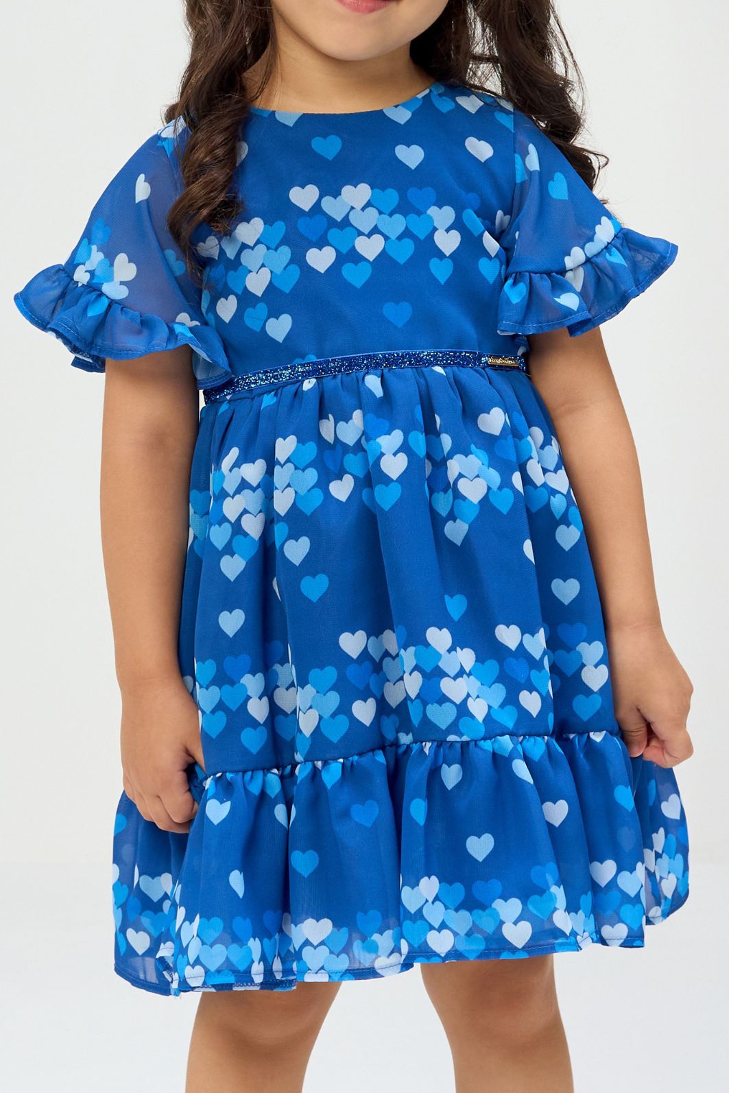 Vestido estampa corações