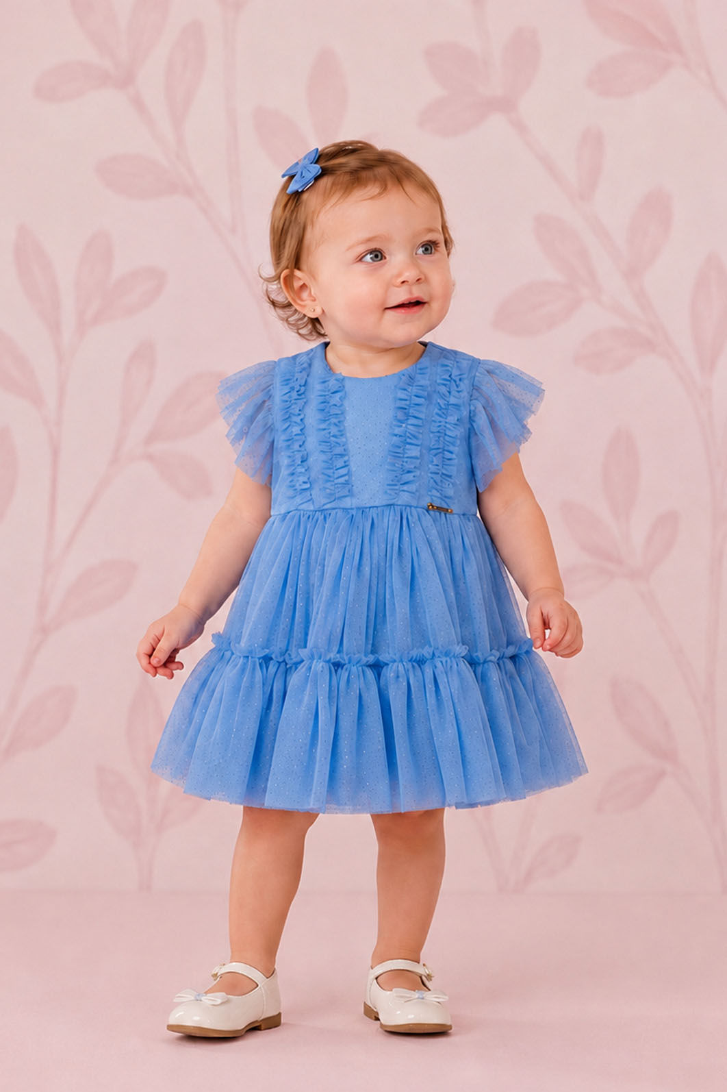 Vestido De Chiffon Com Glitter Vestido De Chiffon Com Glitter