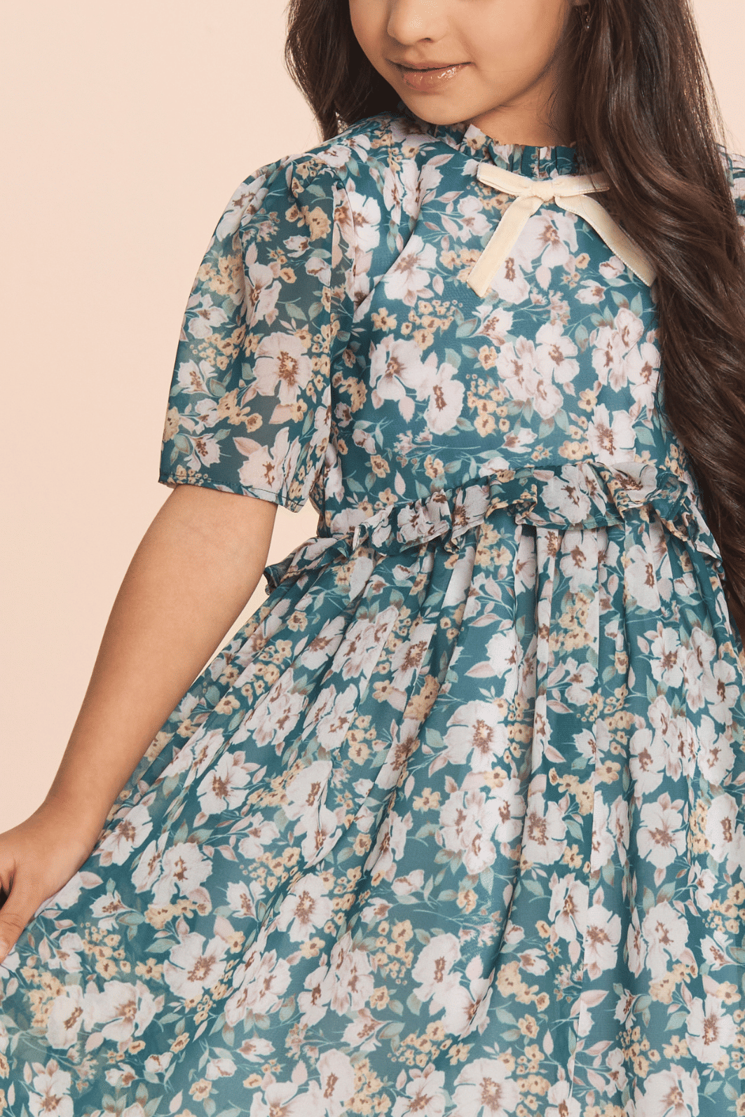Vestido com estampa floral