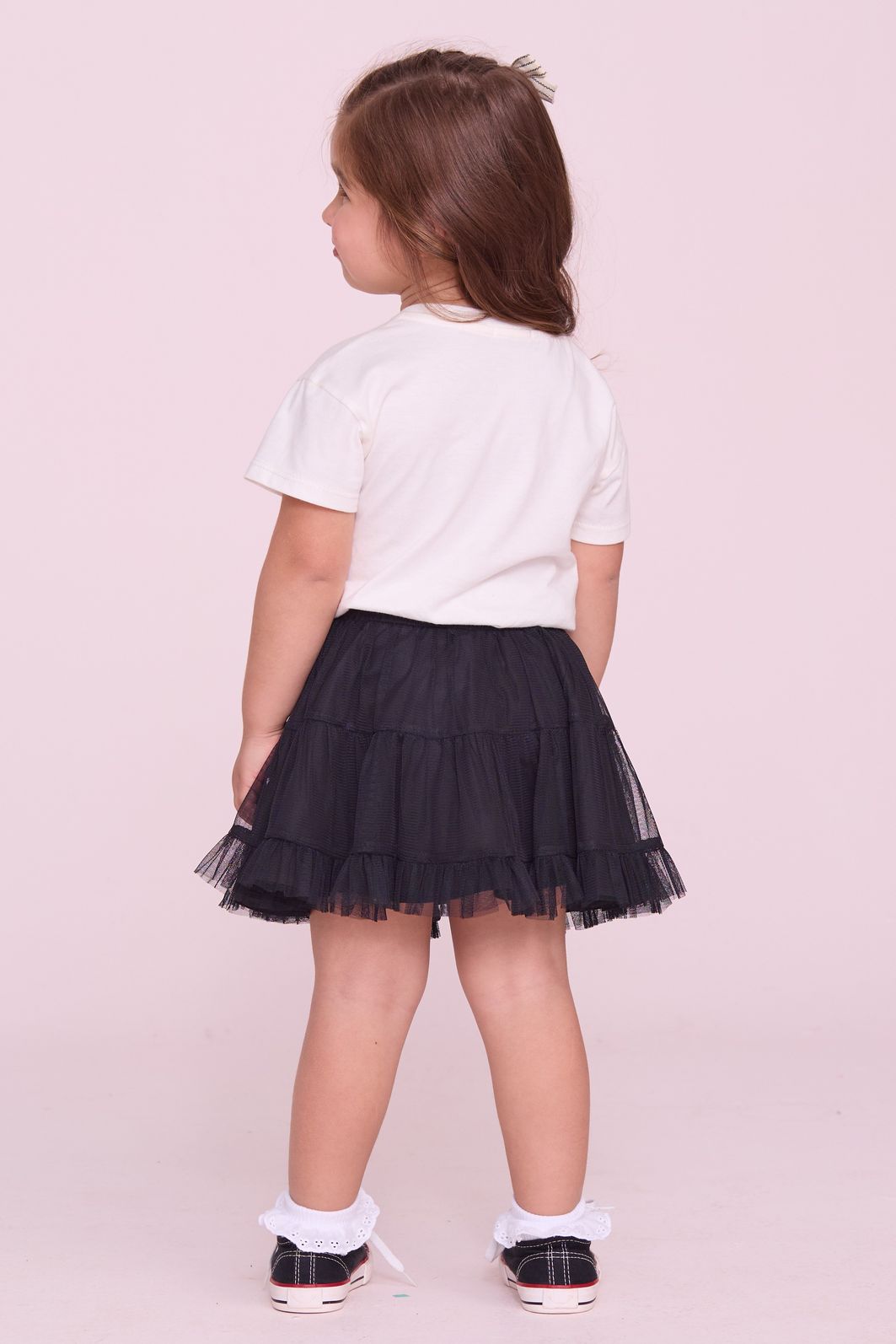 Conjunto T'shirt Com Silk Saia De Tul Conjunto T'shirt Com Silk Saia De Tul