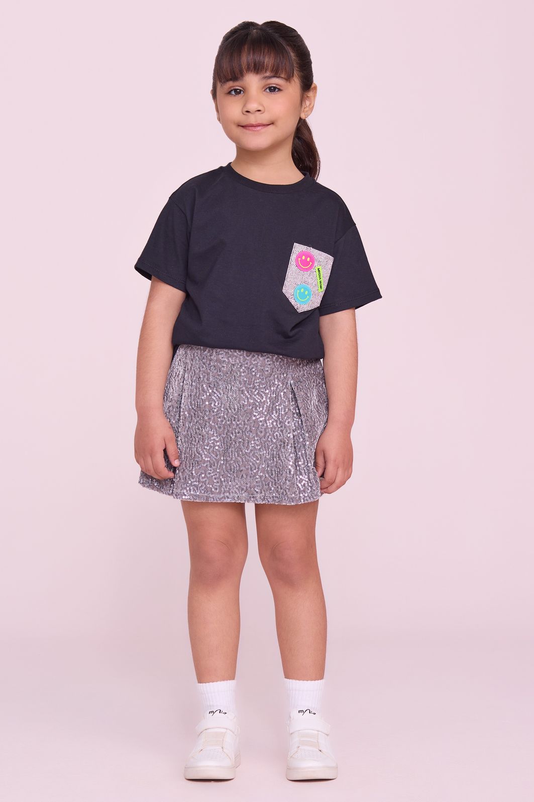 Conjunto T'Shirt E Short-Saia