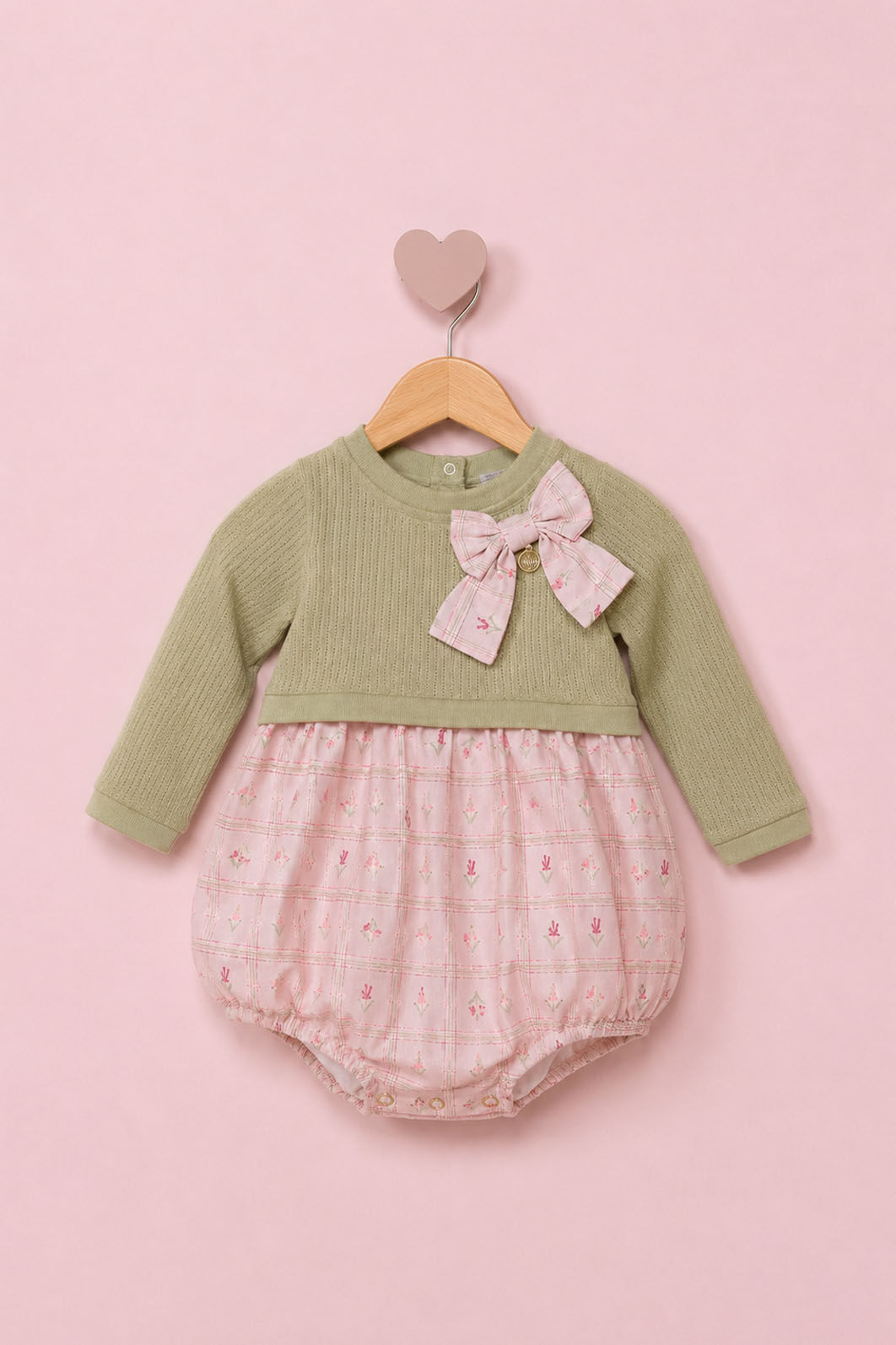 Romper De Tricot Com Air Flow Estampado Romper De Tricot Com Air Flow Estampado