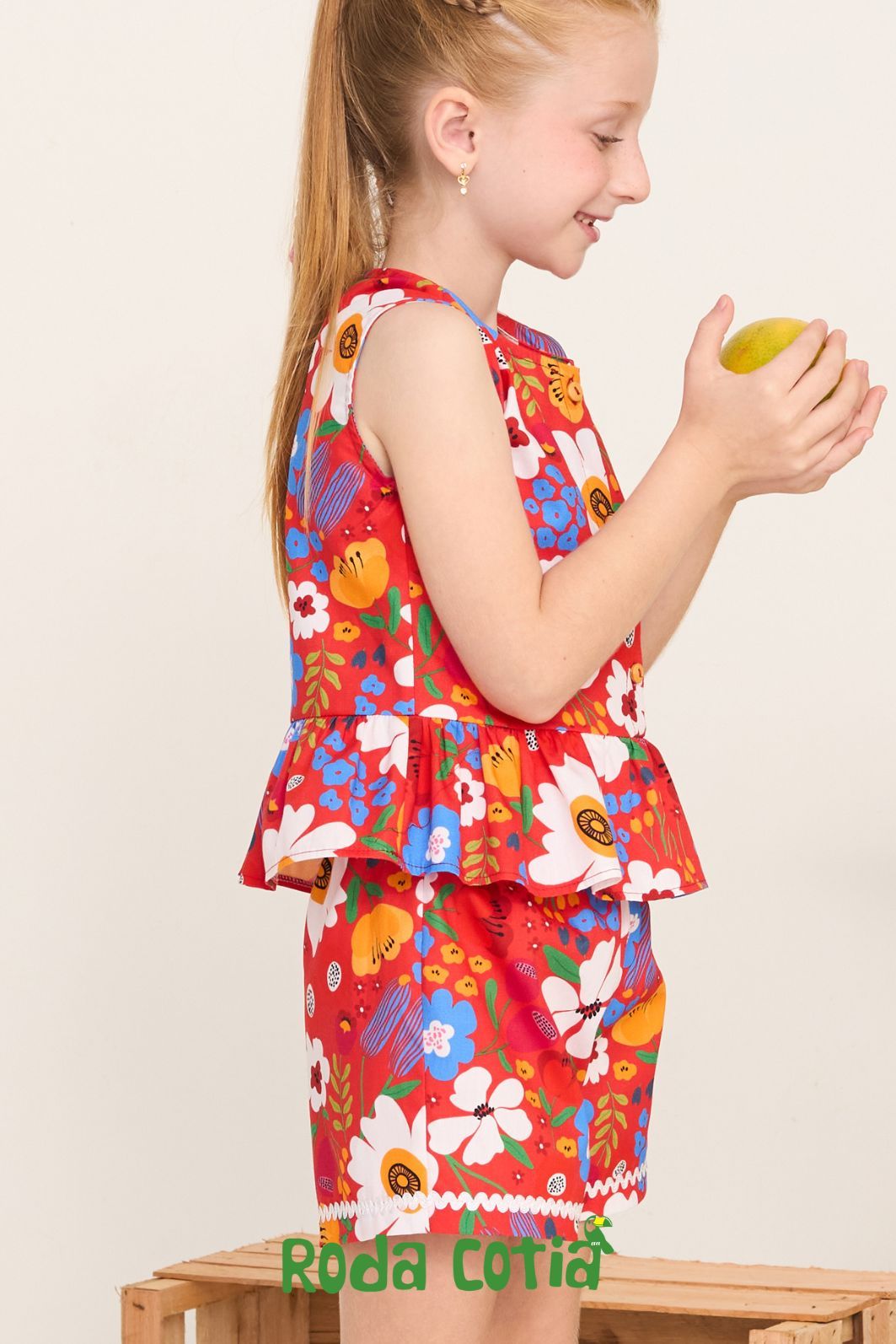 Conjunto blusa e short estampado Conjunto blusa e short estampado