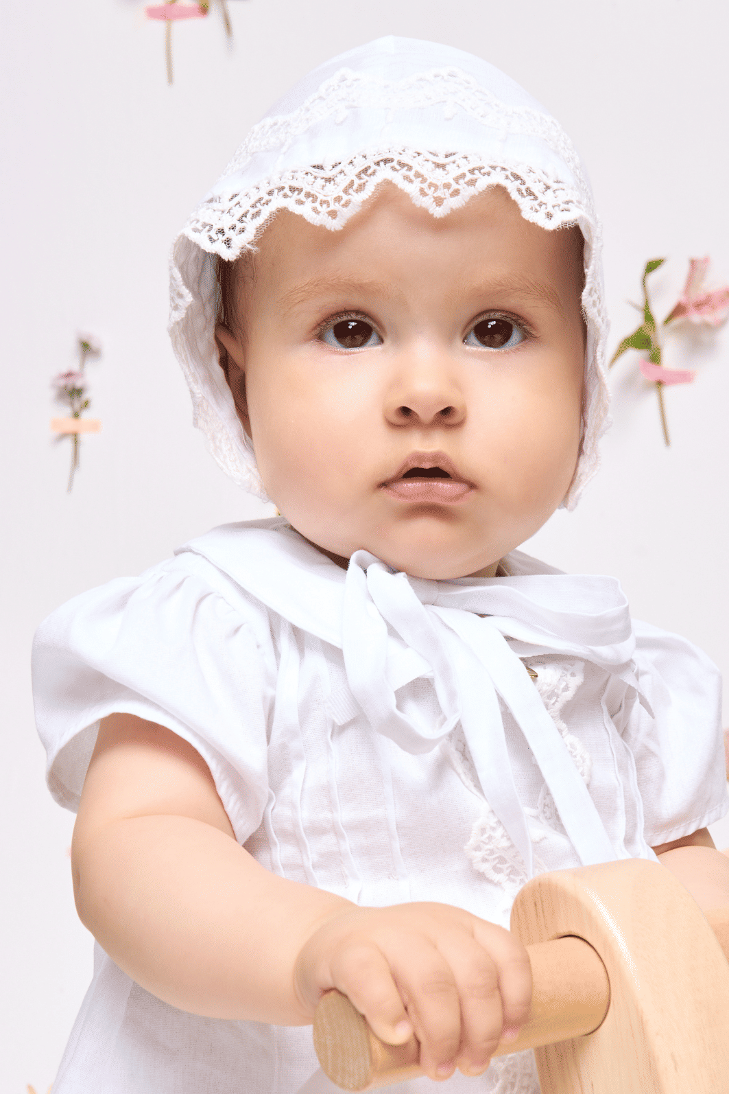 Vestido e touca para batizado Vestido e touca para batizado