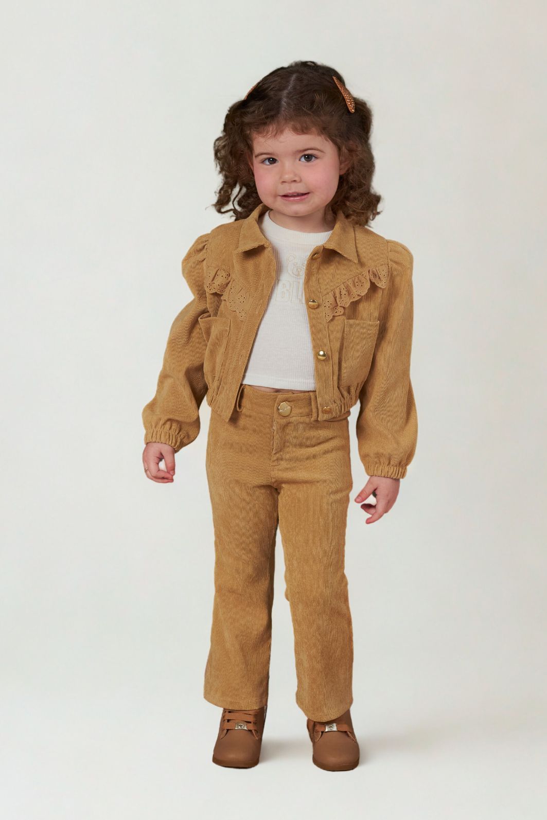 Blusa de ribana com bordado de urso Blusa de ribana com bordado de urso