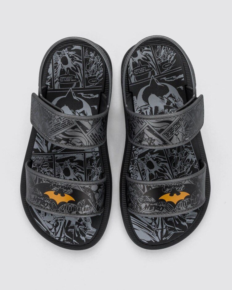 Sandália Grendene Kids Liga da Justiça Masculino Cor Preto