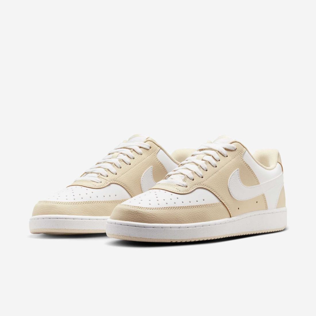 Tênis Nike Court Vision Lo Feminino Cor Branco/Bege Tênis Nike Court Vision Lo Feminino Cor Branco/Bege