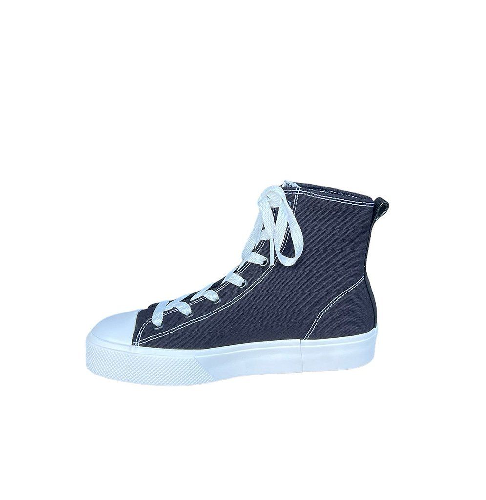 Tênis Petite Jolie Cano Alto Feminino Cor Preto/Branco Tênis Petite Jolie Cano Alto Feminino Cor Preto/Branco