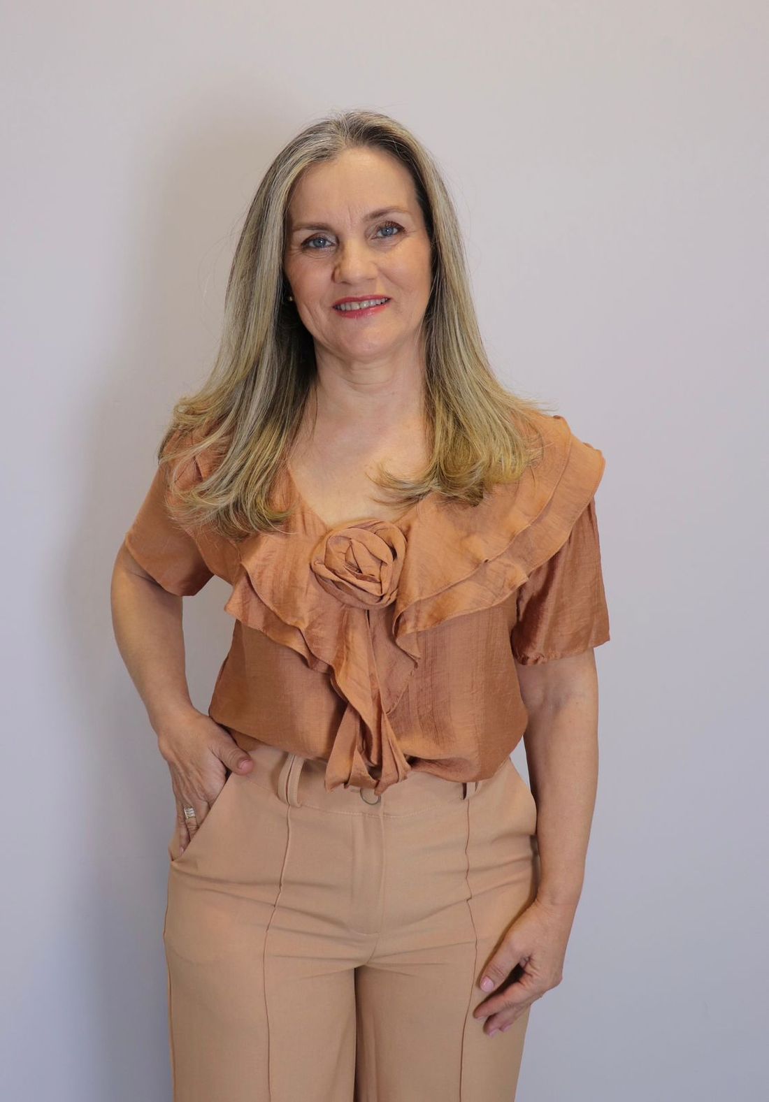 Blusa Maxma Feminino Cor Marrom