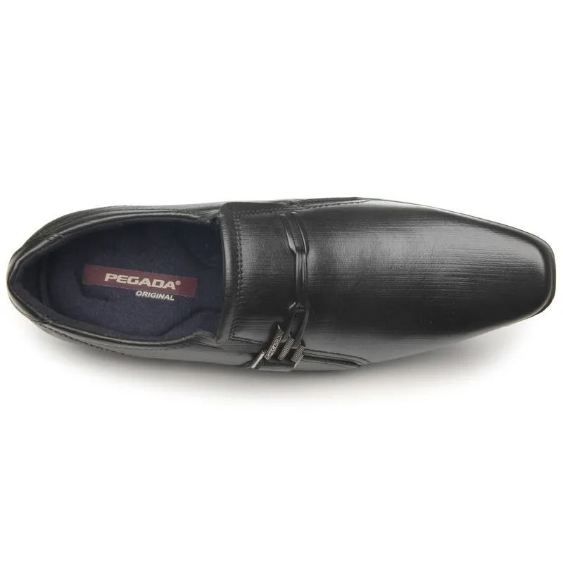 Sapato Social Pegada Em Couro Masculino Cor Preto Sapato Social Pegada Em Couro Masculino Cor Preto