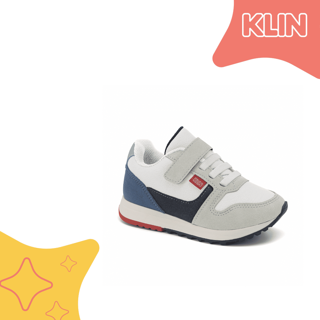 Tênis Klin Walk Mini Infantil Masculino Cor Branco
