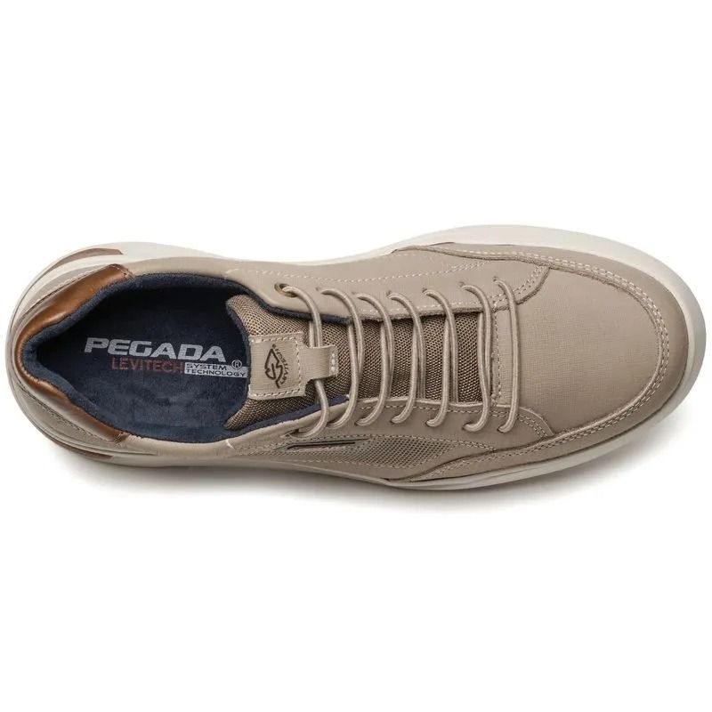 Sapatênis Pegada Em Couro Masculino Cor Areia Sapatênis Pegada Em Couro Masculino Cor Areia