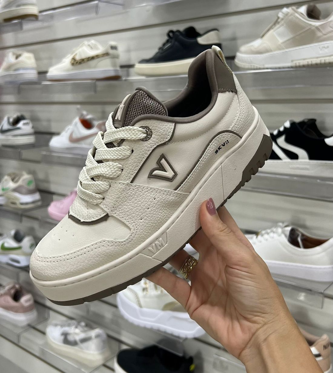 Tênis Via Marte Casual Feminino Cor Marfim