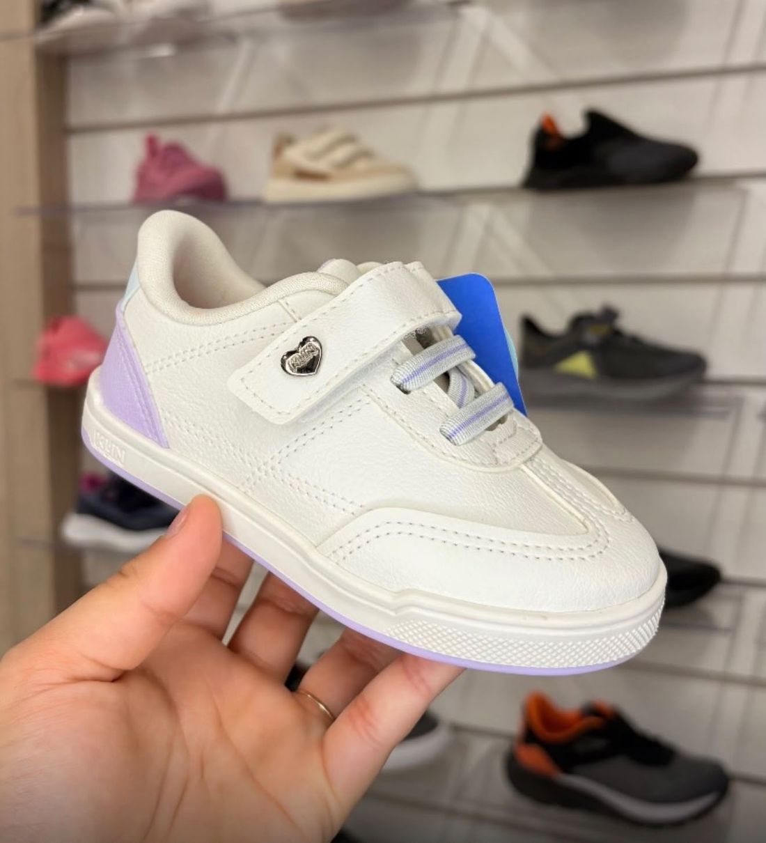 Tênis Klin Sky Infantil Feminino Cor Bege/Lilás