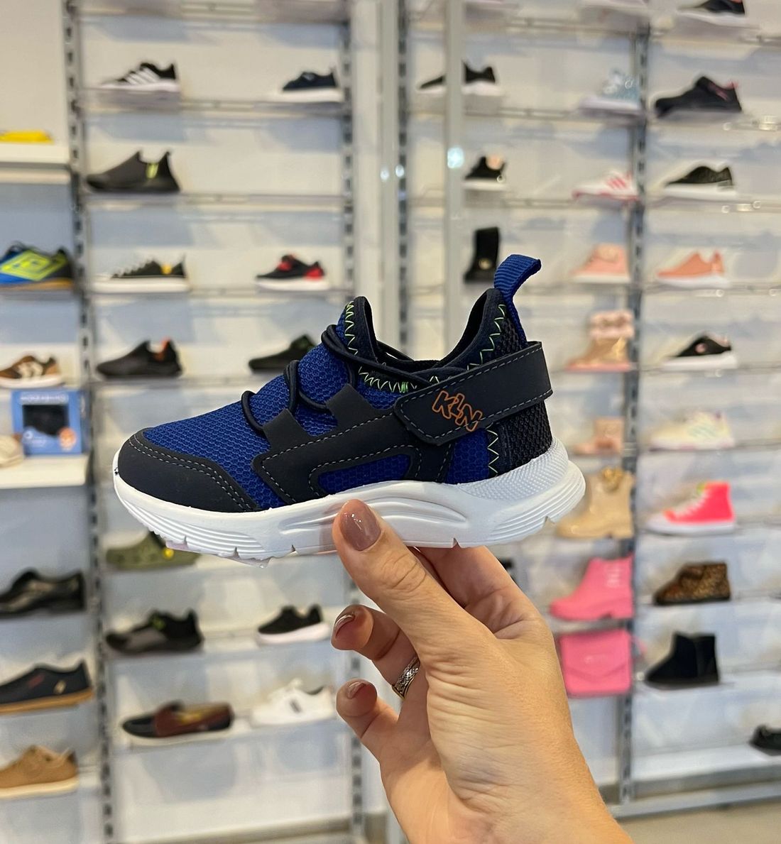 Tênis Klin New Sports Mini Infantil Masculino Cor Azul Marinho Tênis Klin New Sports Mini Infantil Masculino Cor Azul Marinho