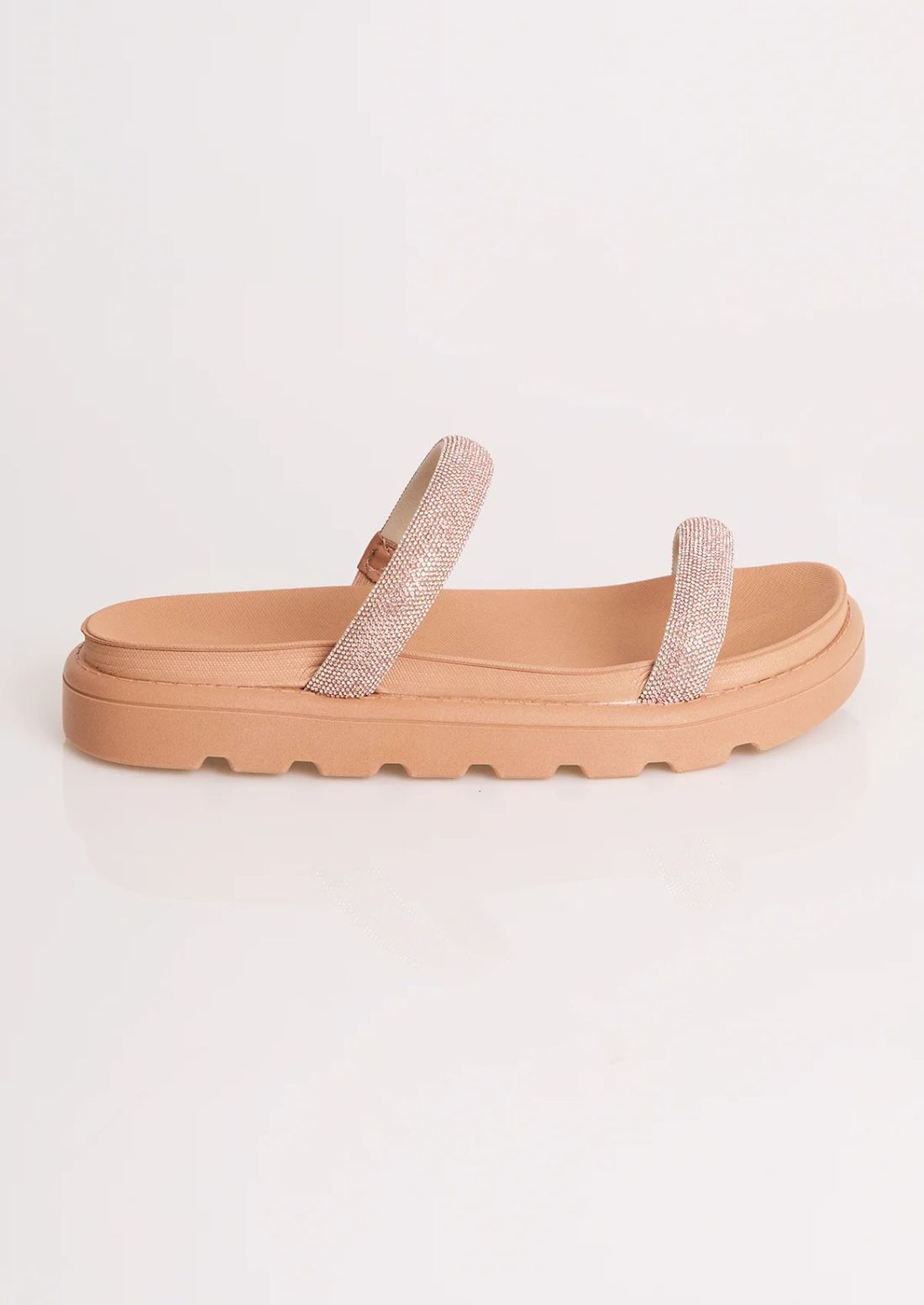 Papete Vizzano Com Brilho Feminino Cor Nude Papete Vizzano Com Brilho Feminino Cor Nude