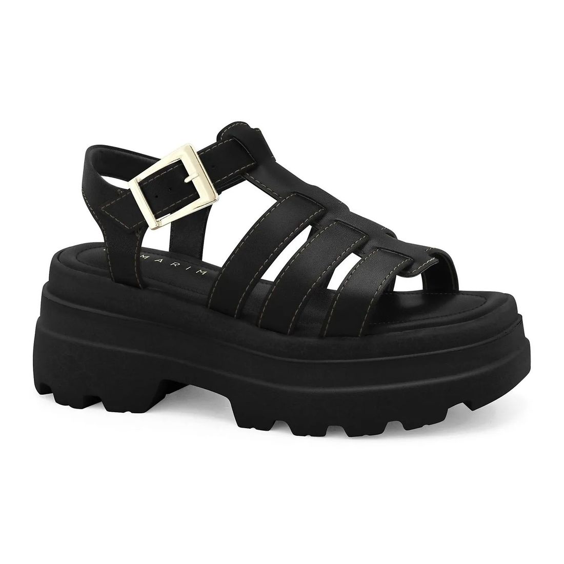 Sandália Tratorada Ramarim Feminino Cor Preto Sandália Tratorada Ramarim Feminino Cor Preto