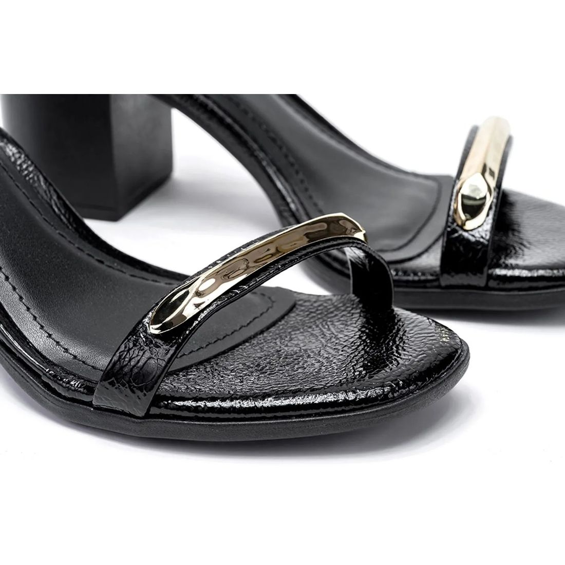 Sandália Ramarim Salto Bloco Feminino Cor Preto Sandália Ramarim Salto Bloco Feminino Cor Preto