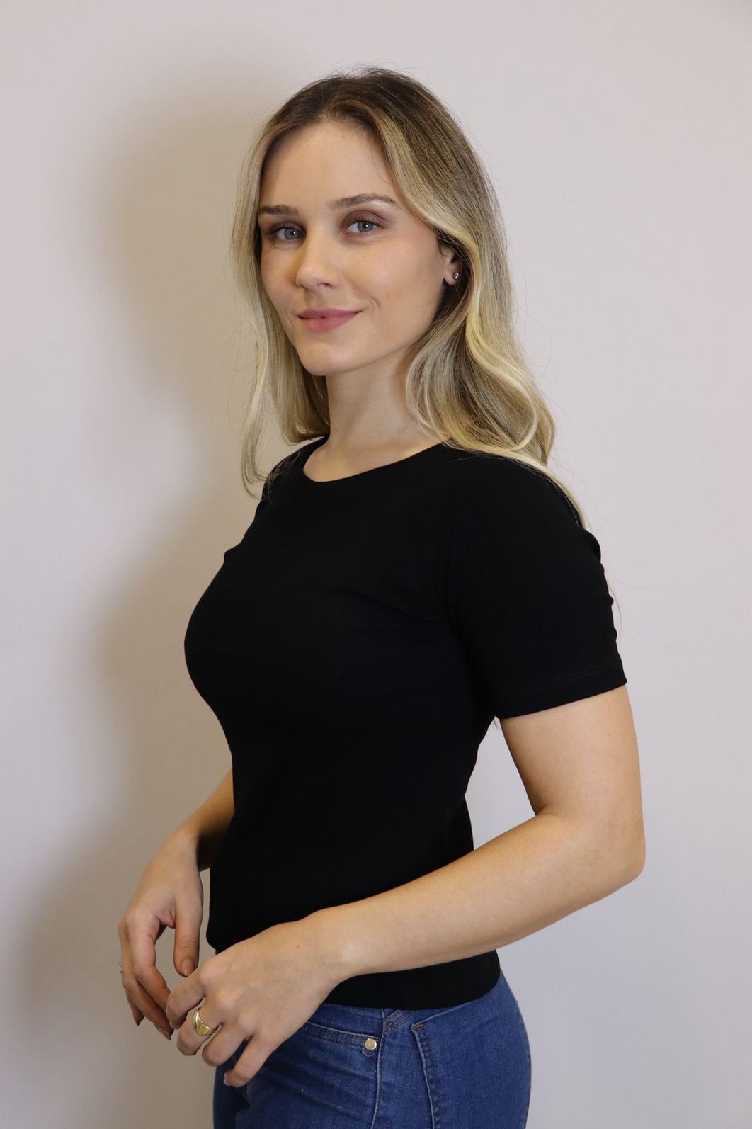 Blusa Cropped Lzt Ribana Feminino Cor Preto Blusa Cropped Lzt Ribana Feminino Cor Preto