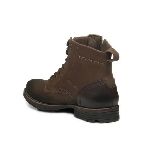 Bota Pegada Em Couro Masculino Cor Preto Bota Pegada Em Couro Masculino Cor Preto