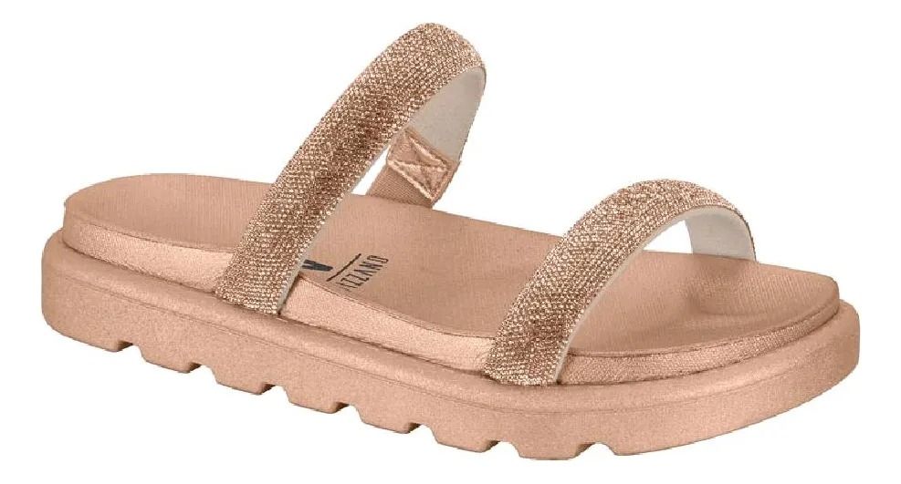 Papete Vizzano Com Brilho Feminino Cor Ouro Rosado Papete Vizzano Com Brilho Feminino Cor Ouro Rosado