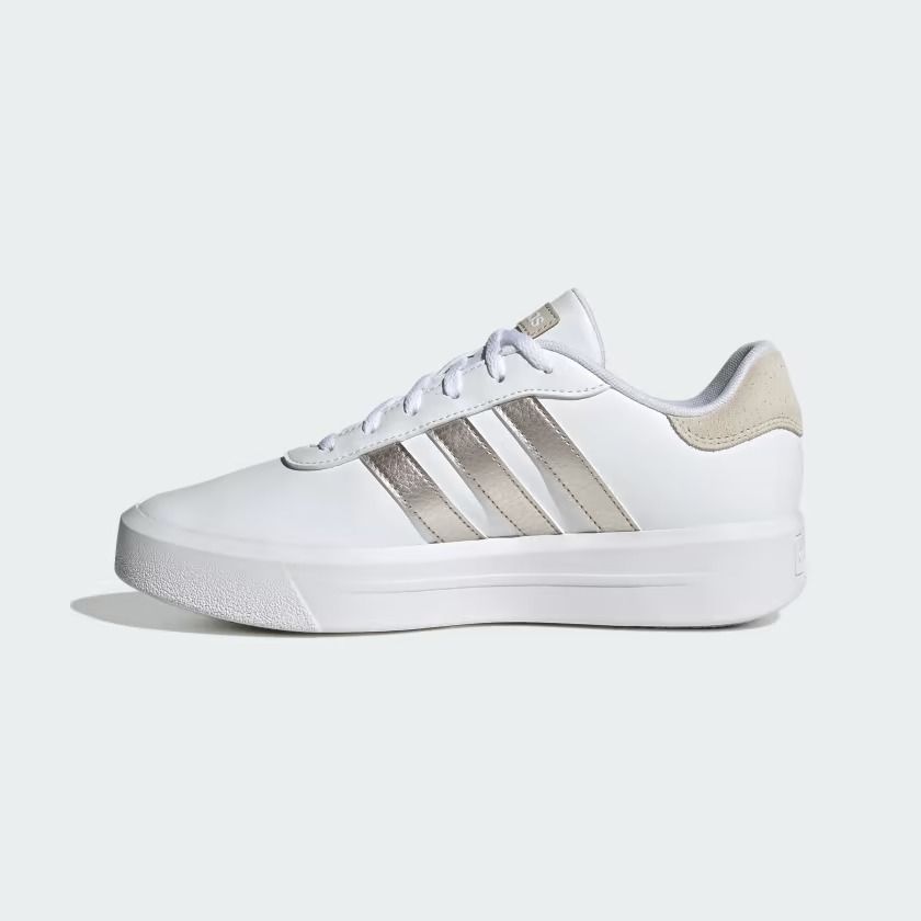 Tênis Adidas Court Platform Feminino Cor Branco Tênis Adidas Court Platform Feminino Cor Branco