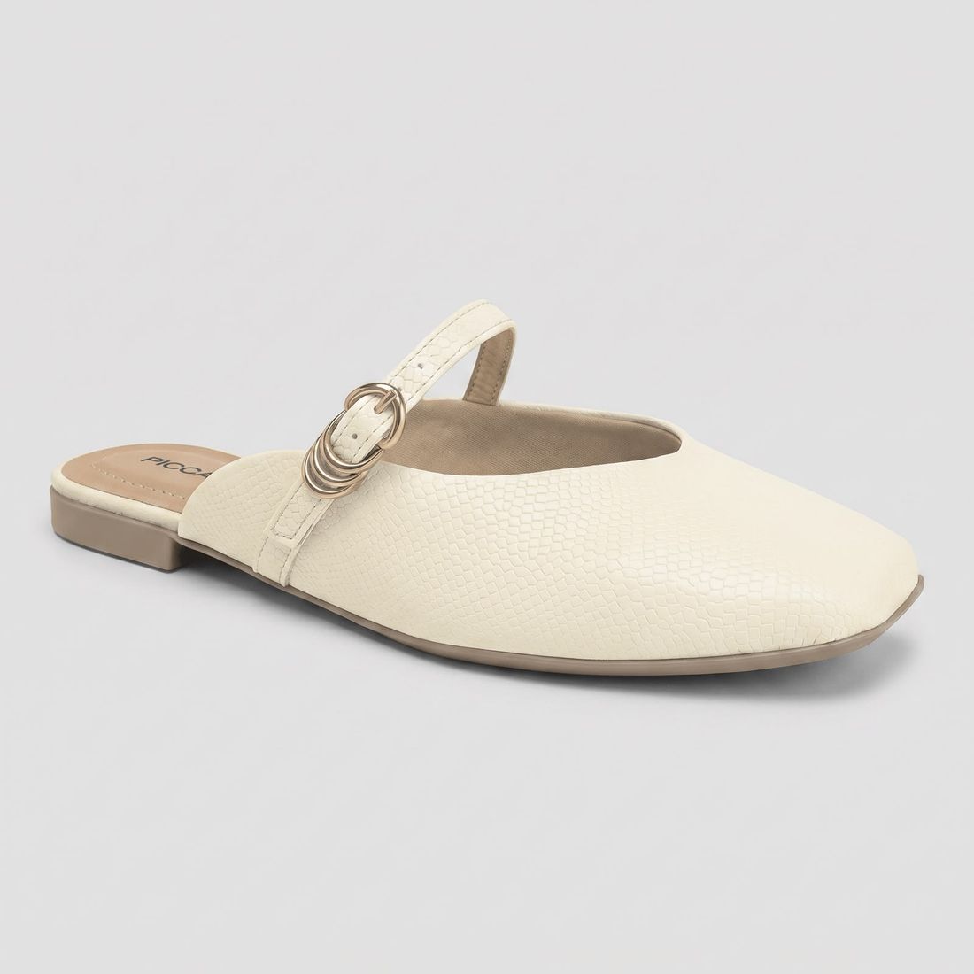 Mule Piccadilly Feminino Cor Off White Mule Piccadilly Feminino Cor Off White