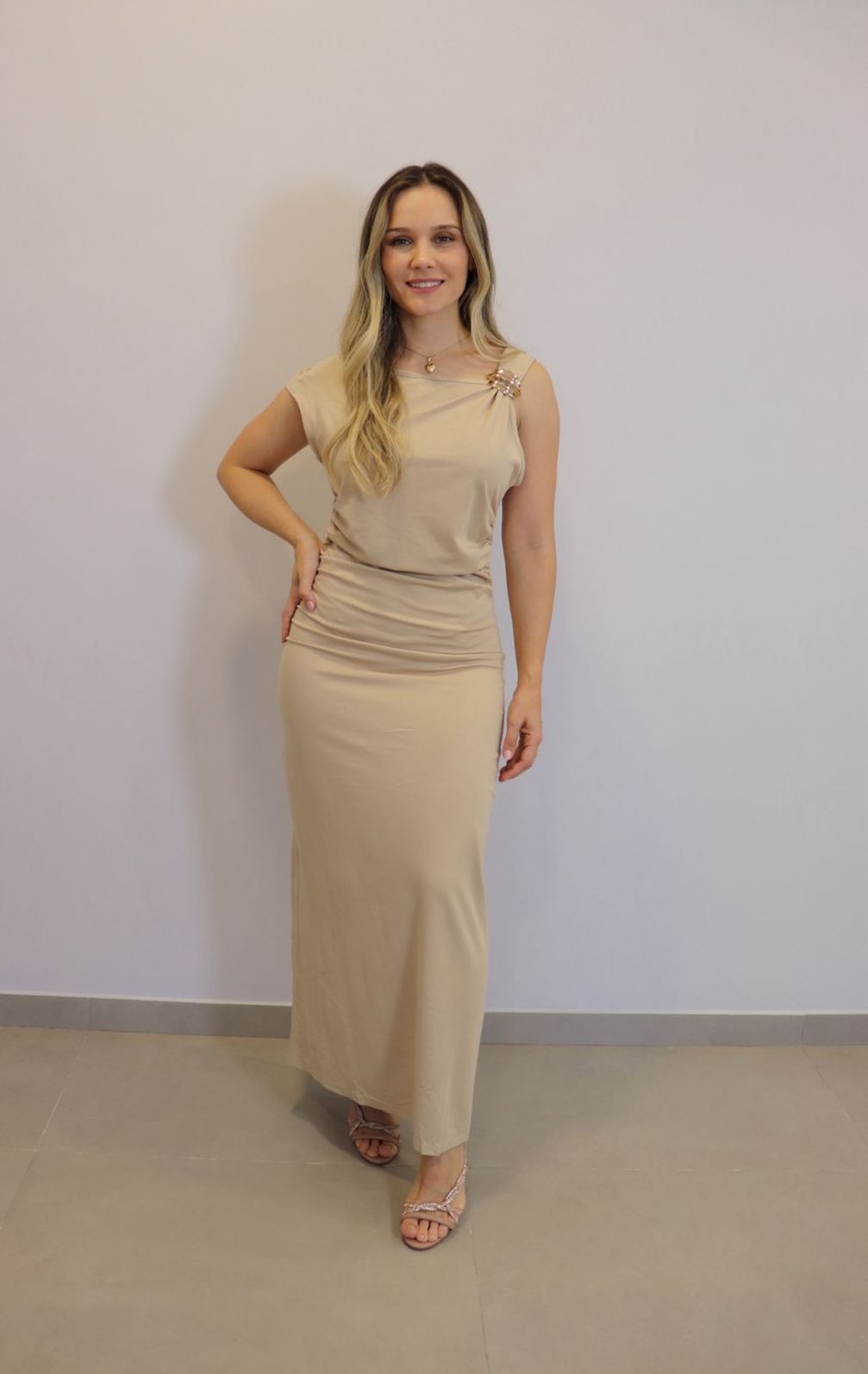 Vestido My Crush Feminino Cor Nude